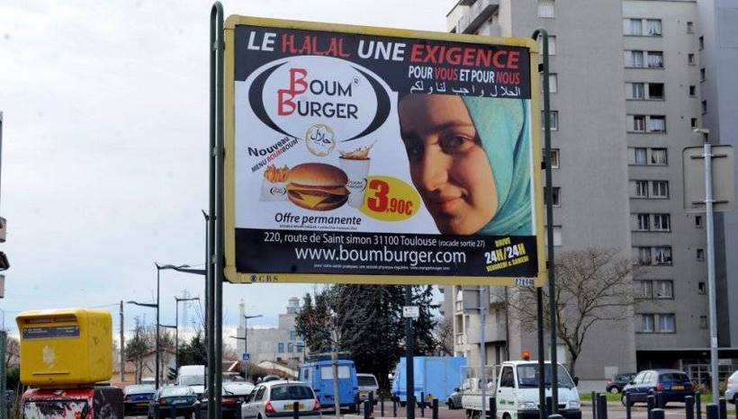 Publicité du fast food Boum Burger