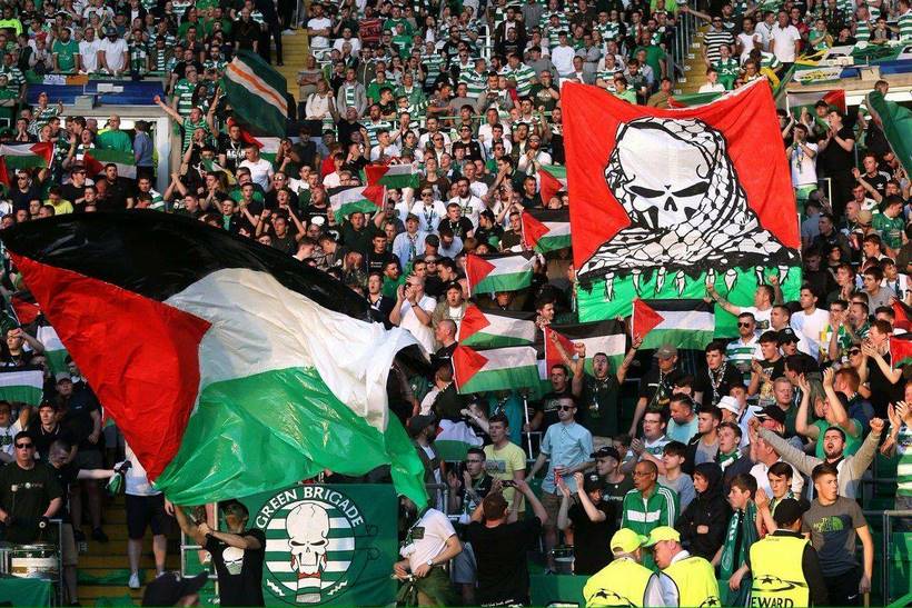 Le celtic glasgow soutient la palestine!